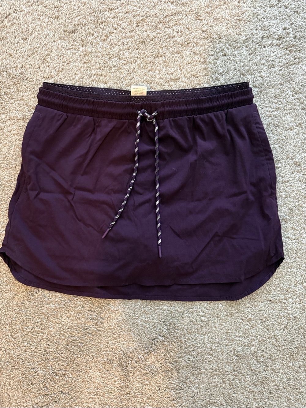 Purple Drawstring Skort